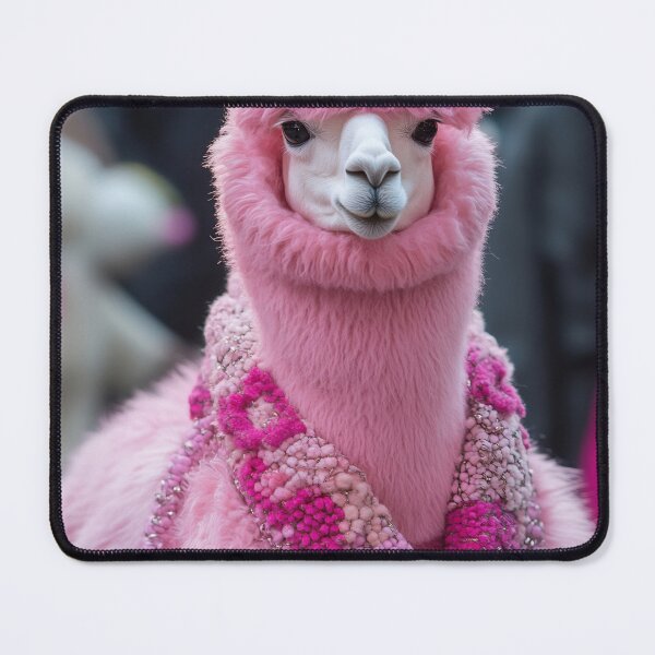 Item preview, Festive pink alpaca on display designed and sold by anytka.
