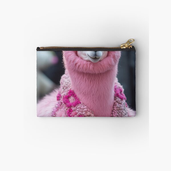 Item preview, Festive pink alpaca on display designed and sold by anytka.