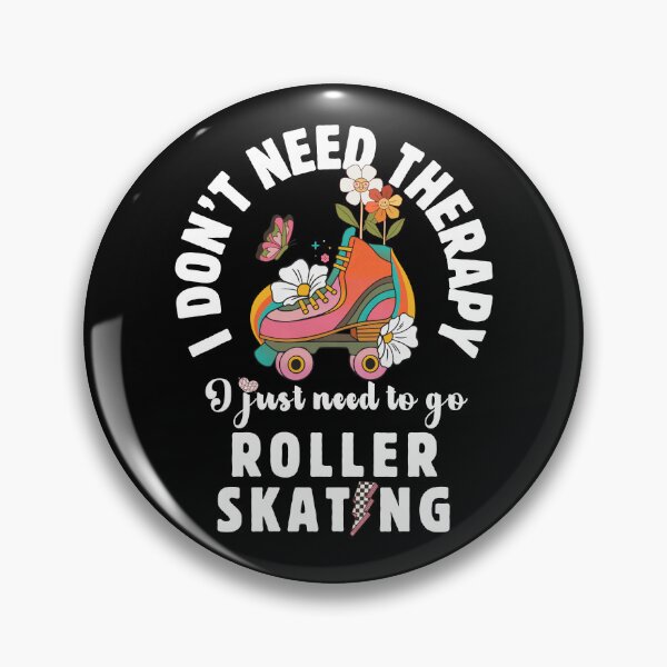 Item preview, Groovy Floral Roller Skate, I Don't Need Therapy I Just Need To Go Roller Skating designed and sold by GroovyFusion.