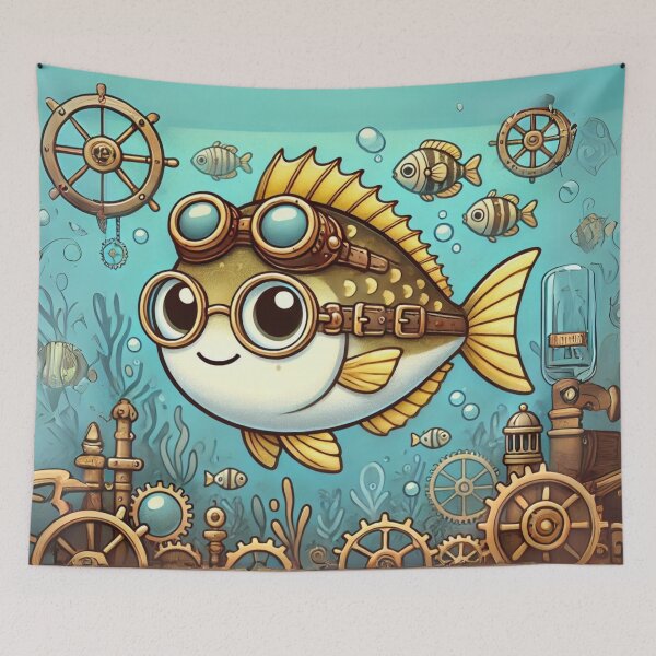 Item preview, Steampunk Yellowtail Snapper designed and sold by Sillytoe.