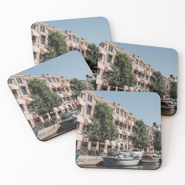 Item preview, Amsterdam buildings on the canal designed and sold by LindsayVTravels.