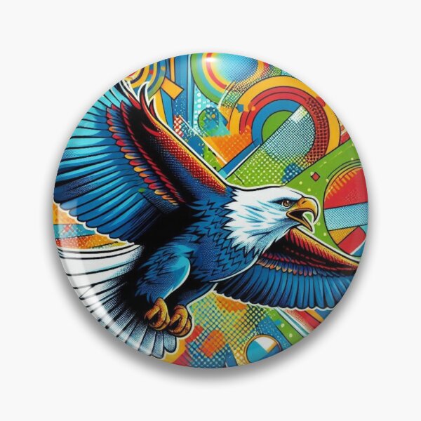Item preview, pop art style eagle designed and sold by Dogandesighn.