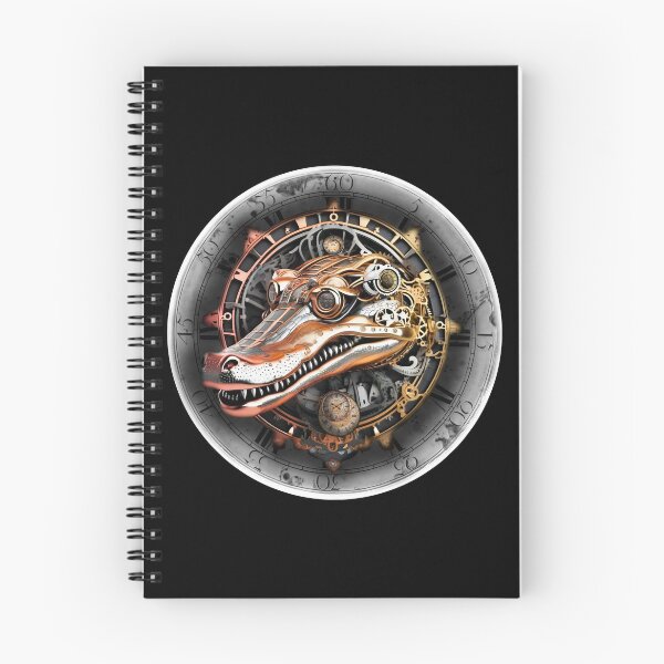 Item preview, Steampunk retro style crocodile designed and sold by Drone-tees.