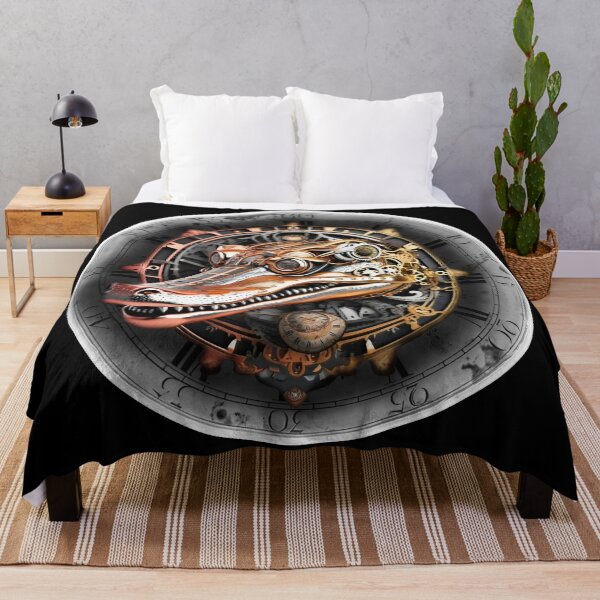 Item preview, Steampunk retro style crocodile designed and sold by Drone-tees.