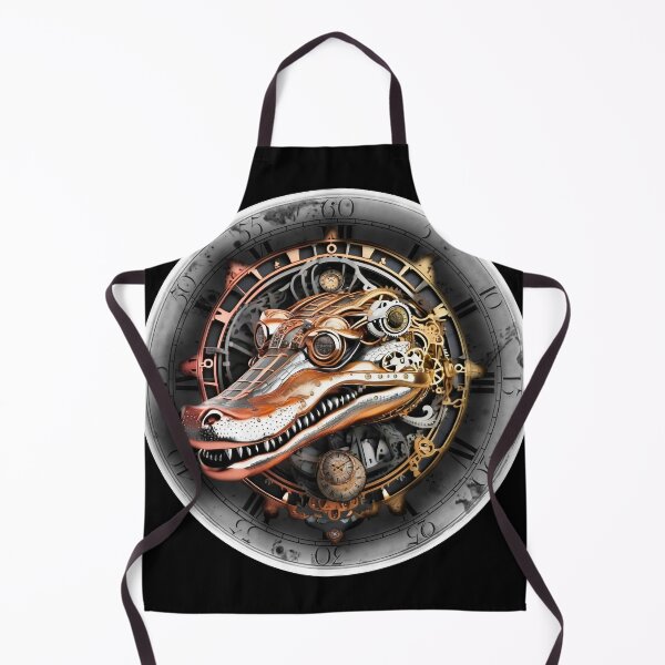 Item preview, Steampunk retro style crocodile designed and sold by Drone-tees.