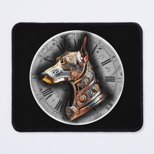 Item preview, Steampunk retro style Doberman pinscher dog designed and sold by Drone-tees.