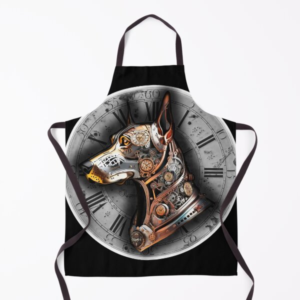 Item preview, Steampunk retro style Doberman pinscher dog designed and sold by Drone-tees.