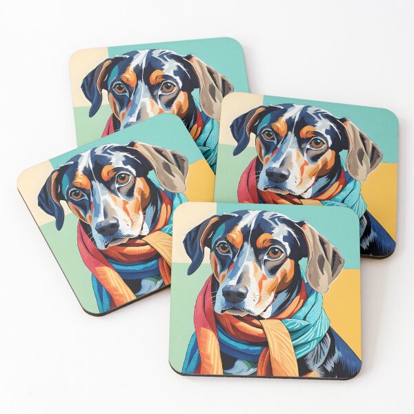 Item preview, Fox Hound Portrait Art designed and sold by Bow Wow Pop Art.