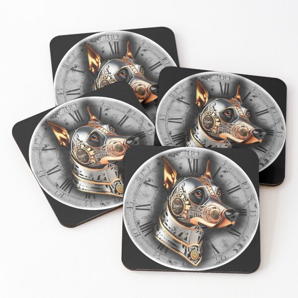 Item preview, Steampunk retro style Doberman pinscher dog designed and sold by Drone-tees.