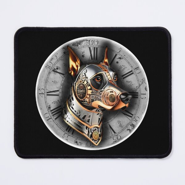 Item preview, Steampunk retro style Doberman pinscher dog designed and sold by Drone-tees.