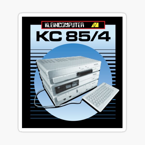 Item preview, KC-85/4 DDR Kleincomputer (Blue with black frame) designed and sold by Pixel Prophecy's Glitch Emporium.