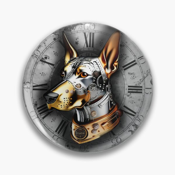 Item preview, Steampunk retro style Doberman pinscher dog designed and sold by Drone-tees.