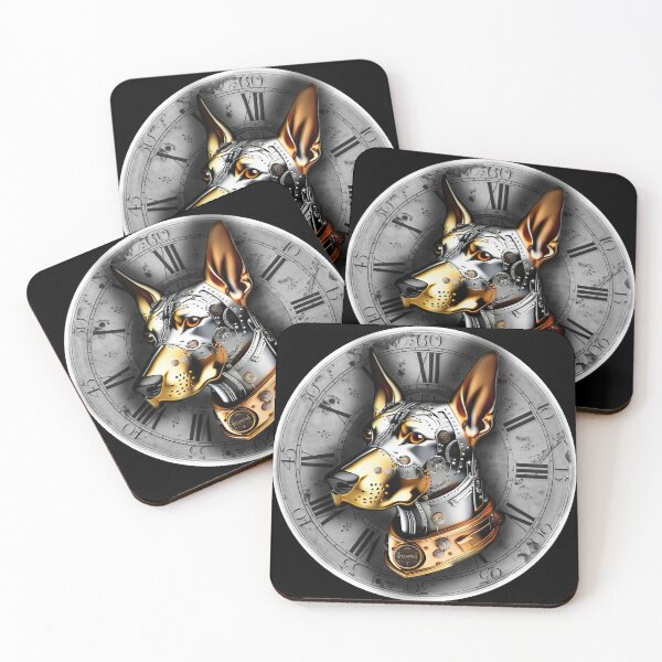 Item preview, Steampunk retro style Doberman pinscher dog designed and sold by Drone-tees.
