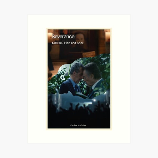 Vista previa del artículo con la obra «Póster del episodio seis de Severance», diseñado y vendido por GothicPosters.