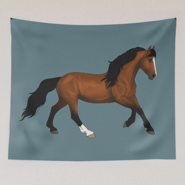 Item preview, Cantering Bay Ranch Horse designed and sold by DappledMoon.