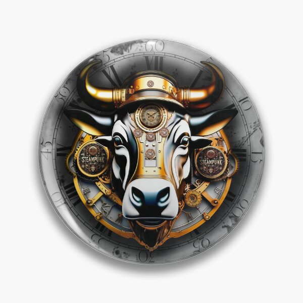 Item preview, Steampunk retro style Bull designed and sold by Drone-tees.