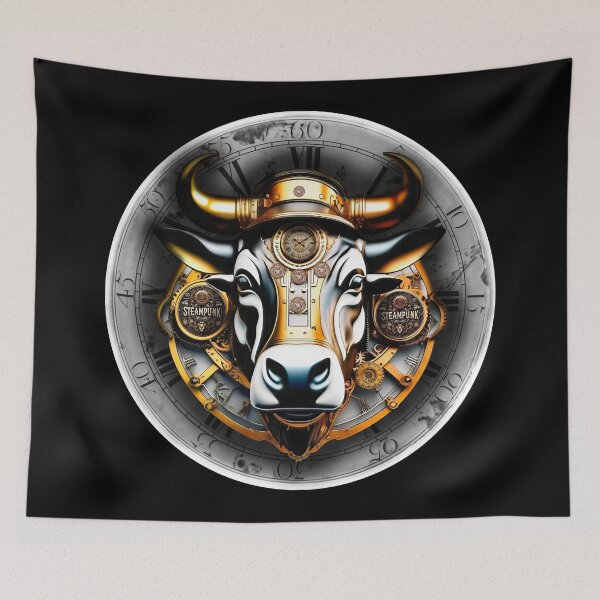 Item preview, Steampunk retro style Bull designed and sold by Drone-tees.
