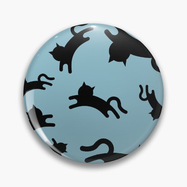 Item preview, Three-Legged Cats (Black on Blue) designed and sold by Smol Poro.