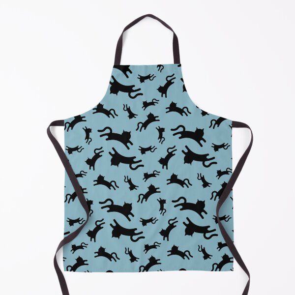 Artikelvorschau, Dreibeinige Katzen (Schwarz auf Blau) entworfen und verkauft von Smol Poro.