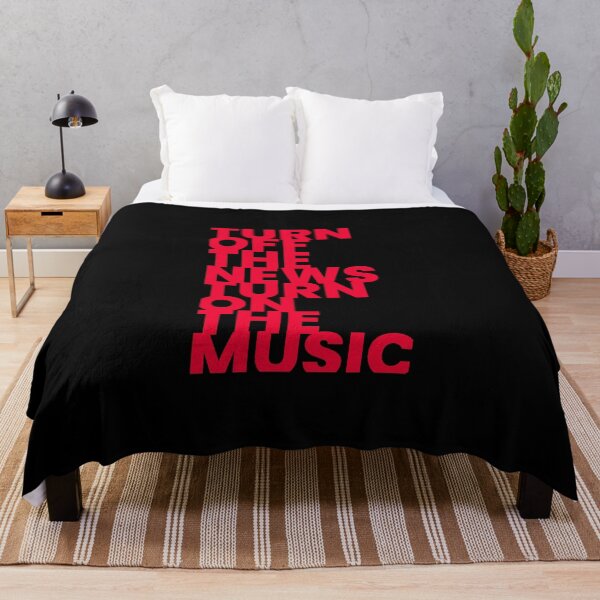 Item preview, Music lettering quote. Turn off the news turn on the music. designed and sold by paulo silveira.