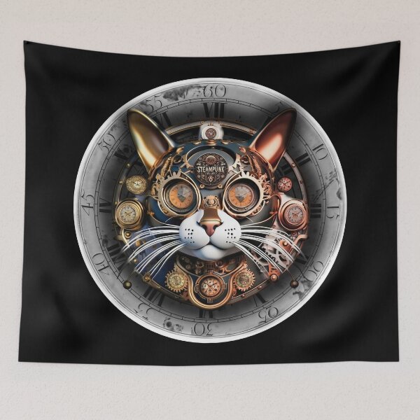 Item preview, Steampunk retro style Cat designed and sold by Drone-tees.