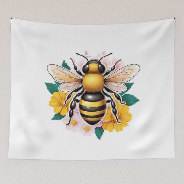 Item preview, Little bee stickers designed and sold by CreaArtStudio.