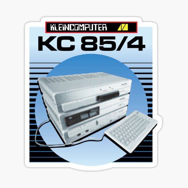 Item preview, KC-85/4 DDR Kleincomputer (Blue without frame) designed and sold by Pixel Prophecy's Glitch Emporium.