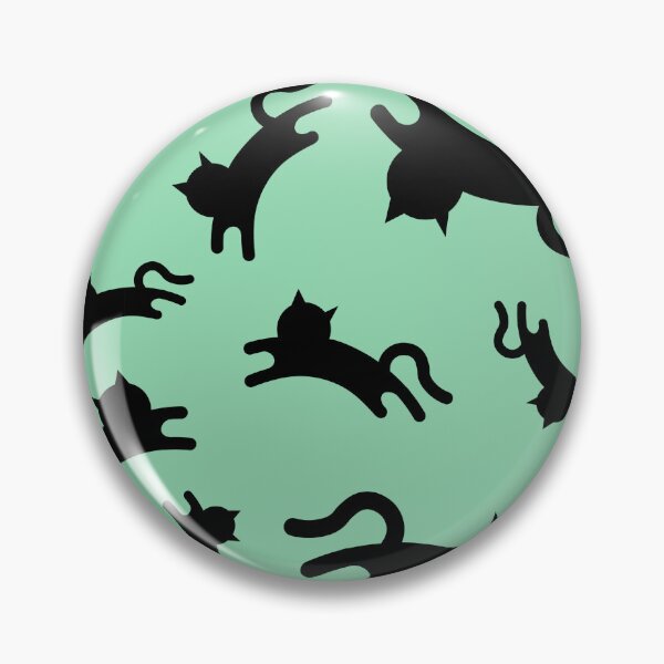 Item preview, Three-Legged Cats (Black on Green) designed and sold by Smol Poro.