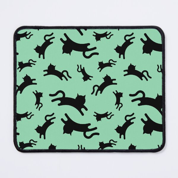 Item preview, Three-Legged Cats (Black on Green) designed and sold by Smol Poro.