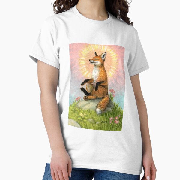 Meditating Fox Classic T-Shirt