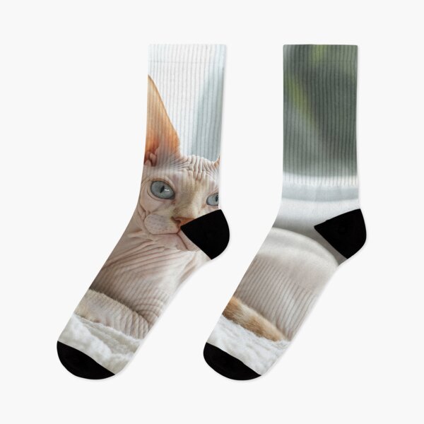Item preview, Sphynx cat lounging indoors designed and sold by anytka.