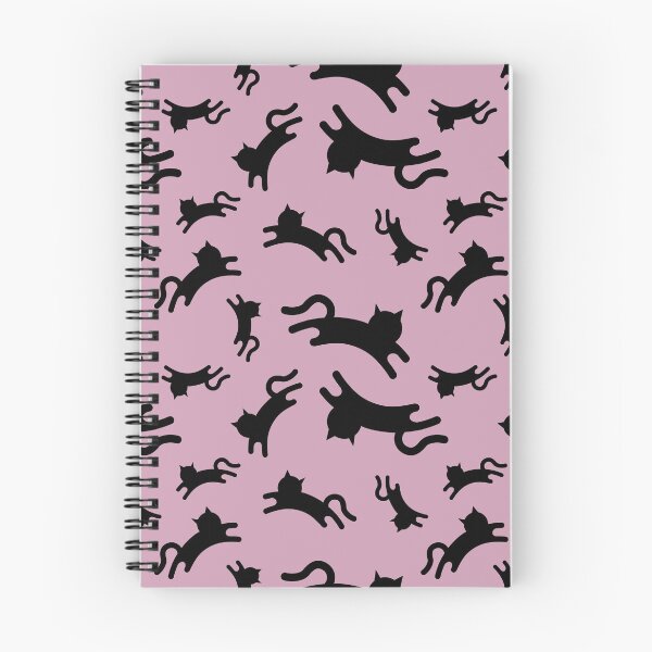Item preview, Three-Legged Cats (Black on Pink) designed and sold by Smol Poro.
