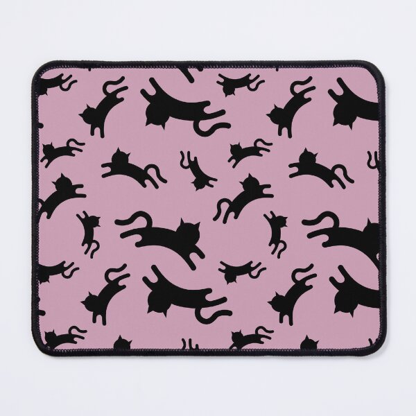 Item preview, Three-Legged Cats (Black on Pink) designed and sold by Smol Poro.