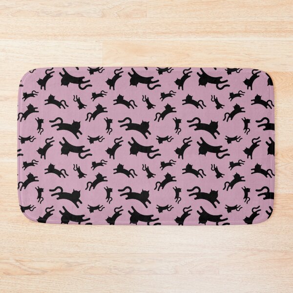 Item preview, Three-Legged Cats (Black on Pink) designed and sold by Smol Poro.