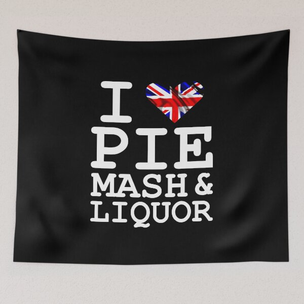 Item preview, I Love Traditional London Pie, Mash & Liquor V2c designed and sold by RetrospectUK.