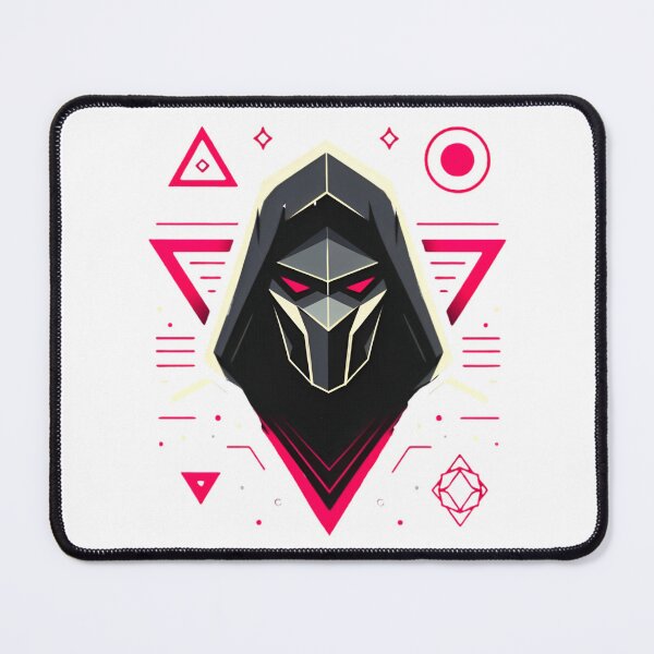 Item preview, Mysterious Hooded Warrior – Cyberpunk Masked Figure Sticker designed and sold by BrightNook.