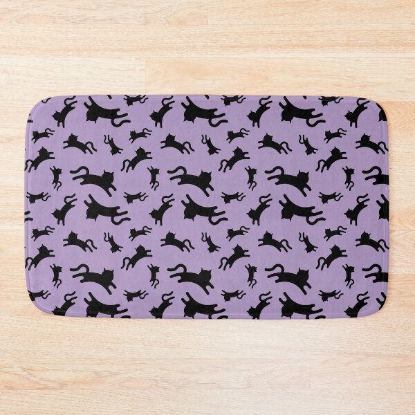 Item preview, Three-Legged Cats (Black on Purple) designed and sold by Smol Poro.