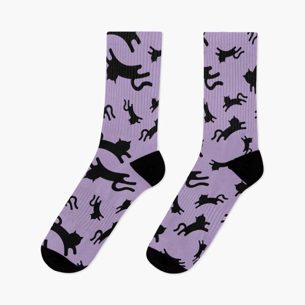 Item preview, Three-Legged Cats (Black on Purple) designed and sold by Smol Poro.