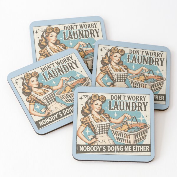 Item preview, Funny Vintage Laundry Quote – Retro Housewife Humor designed and sold by Aredbox.