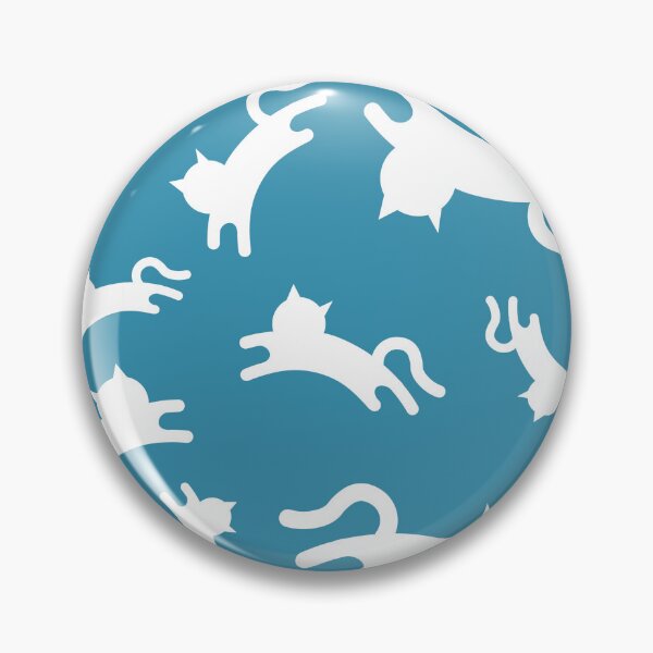 Item preview, Three-Legged Cats (White on Blue) designed and sold by Smol Poro.