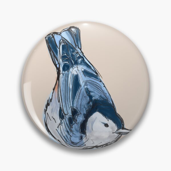 Item preview, White-Breasted Nuthatch designed and sold by unicornlasercat.