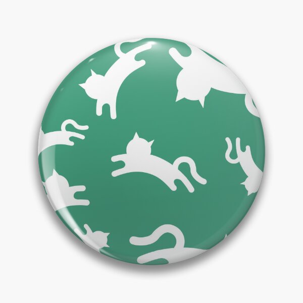 Item preview, Three-Legged Cats (White on Green) designed and sold by Smol Poro.