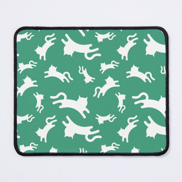 Item preview, Three-Legged Cats (White on Green) designed and sold by Smol Poro.