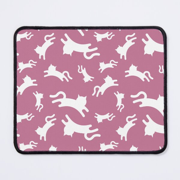 Item preview, Three-Legged Cats (White on Pink) designed and sold by Smol Poro.