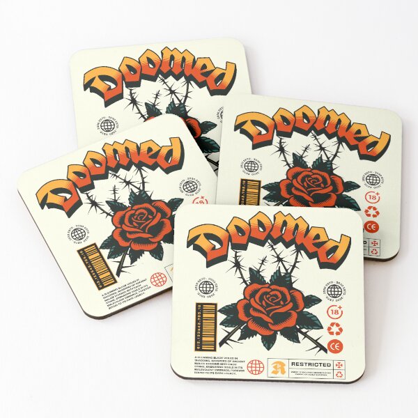 Item preview, Doomed, Red Roses and Thorns designed and sold by Mariana Piana.