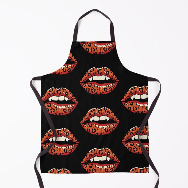 Item preview, Vampire leopard print lips designed and sold by Tw1nsAIArt.