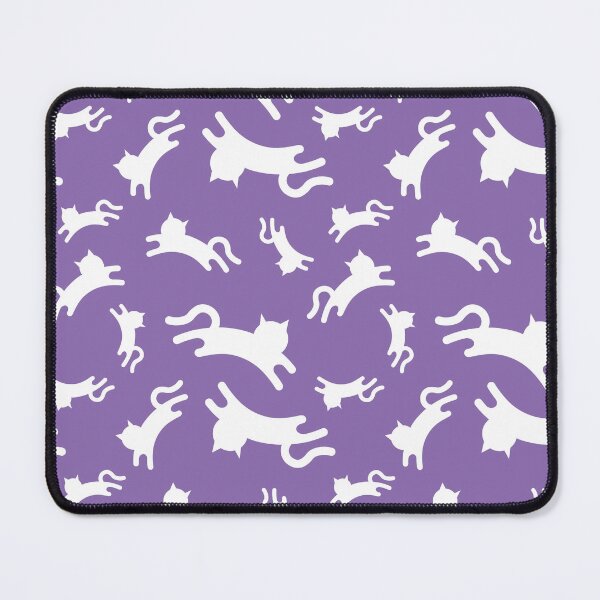 Item preview, Three-Legged Cats (White on Purple) designed and sold by Smol Poro.