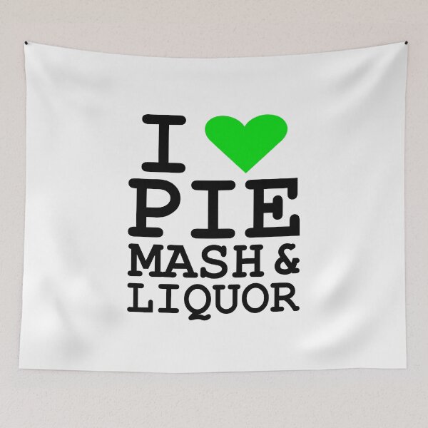 Item preview, I Love Traditional London Pie, Mash & Liquor V2e designed and sold by RetrospectUK.