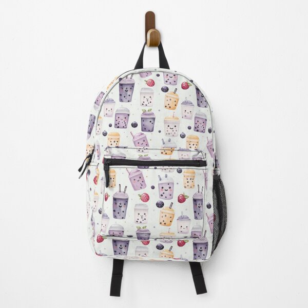 Item preview, Kawaii Bubble Tea Pattern - Cute and Trendy Watercolor designed and sold by Dewdrop & Fern.