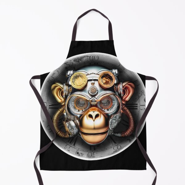 Item preview, Steampunk retro style Chimpanzee monkey designed and sold by Drone-tees.